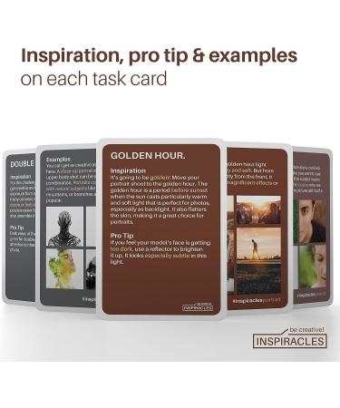XL Photography Inspiration Cards Deck - Ultimate Photographer Gift with DSLR Accessories and Cheat Sheet - Portrait Edition - Buy Online on GoSupps.com