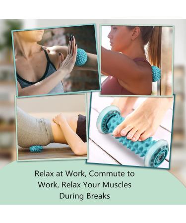 Hedgehog Ball Foot Massage Set of 3 | 2 Hedgehog Balls & Fascia Ball | Relieve Foot Hand & Back Muscle Tension - Buy Online on GoSupps.com