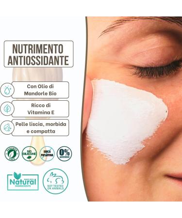 DAM Digue Creamy antiwrinkle facial mask soothing and antioxidant organic superfood 100 ml for dry sensitive and mature skin with avocado prickly pear aloe vera and shea butter - Buy Online on GoSupps.com