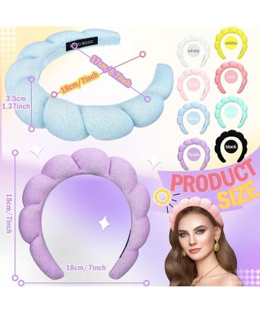 Jexine 8 Pcs Cute Spa Headbands for Women - Non Slip Terry Cloth Makeup Hair Band - Buy Online on GoSupps.com