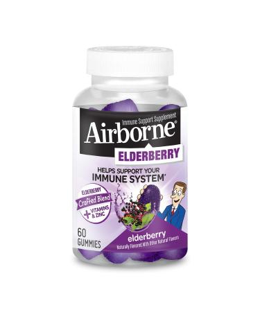 AirBorne Immune Support Supplement with Elderberry 60 Gummies