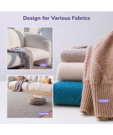 Rechargeable Fabric Shaver - 6-Leaf Lint Remover for Clothes Furniture & More | Electric Defuzzer in Purple - LR01-PUR-US - Buy Online on GoSupps.com