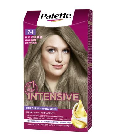 Henkel Ib rica Schwarzubt Palette Intensive Creme Color 71 Medium Asblond Optic gray coverage permanent care with marginals longlasting color to 8 weeks