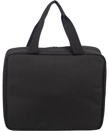 Portable Craft Kits Storage Bag - Embroidery Project Tote with Multifunctional Pockets (Black) - Buy Online on GoSupps.com