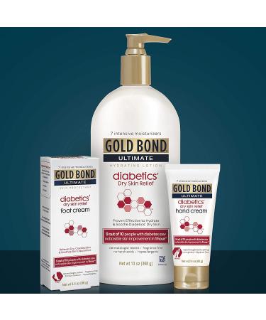 Gold Bond Diabetics' Dry Skin Relief Hydrating Lotion - 4.5 oz - Moisturizes & Soothes - Buy Online on GoSupps.com