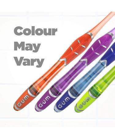 GUM 525E Deep Clean Toothbrush - Compact Head, Soft Bristles - 3 Count - Buy Online on GoSupps.com
