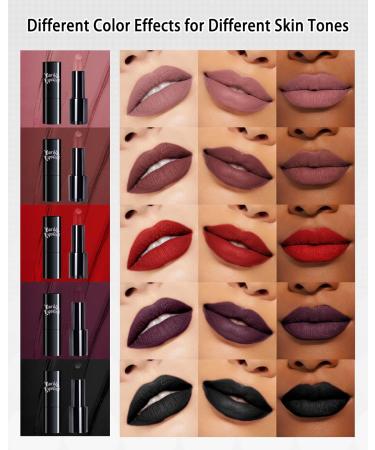 Nude Pink Long Lasting Lipstick for Women | Hydrating Matte Velvet Superstay Liquid Lip Gloss - Waterproof Smudge-Proof Intense Color Makeup - Buy Online on GoSupps.com