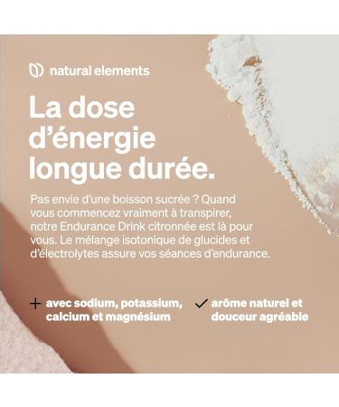 Endurance Drink Citron 600 g de poudre isotonique avec lectrolytes et glucides go t citron v gane biodisponibilit optimale produit et contr l en laboratoire en Allemagne - Buy Online on GoSupps.com