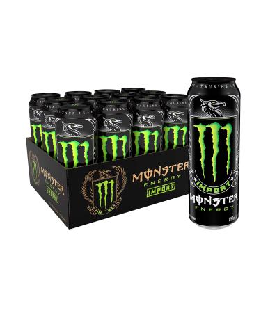 Monster Energy Energy Drink Import, 18.6 Ounce (Pack of 12)