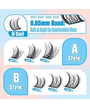 DIY Lash Extension Kit - 80 Pcs Lash Clusters with Strong Hold Bond and Seal - Eyelash Extensions Kit for Self Application at Home - Buy Online on GoSupps.com