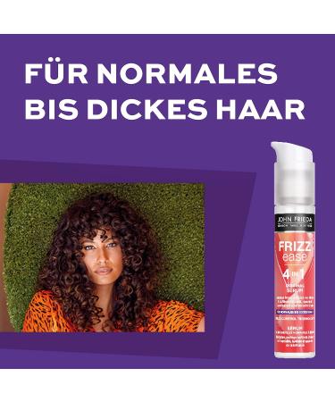 John Frieda Frizz Ease 4 in 1 Original Serum 50ml - Heat & Humidity Protection for Normal to Thick Hair - 2 Pack - Buy Online on GoSupps.com