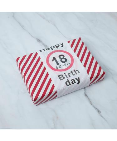Happy 18 & Sexy AF Birthday Klopapier - Funny Toilet Paper 2-Pack for 18th Birthday Decoration & Gift Packaging - Buy Online on GoSupps.com