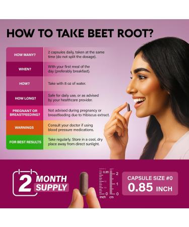Beet Root 5-in-1 Complex Capsules - Healthy Blood Pressure Support Supplement** for Heart & Circulation Support - Olive Leaf Hawthorn Berry & Hibiscus - for Men & Women - Made in USA 120 Capsules 120 Count (Pack of 1) - Buy Online on GoSupps.com