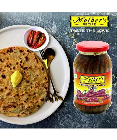 Mother's Red Stuffed Chilli Pickle 500 g (Pack of 1) - Buy Online on GoSupps.com