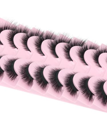 10 Pairs 15mm Fox Eye False Eyelashes | Angel Wing Faux Mink Lashes by FANXITON - Buy Online on GoSupps.com