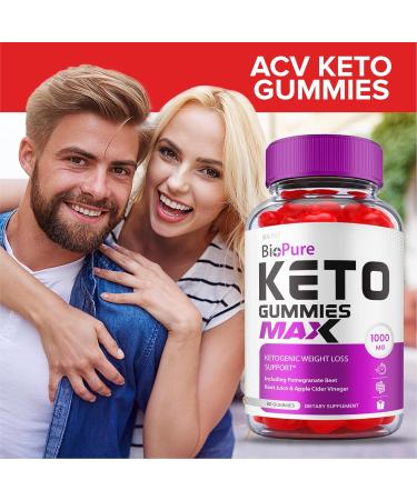 Biopure Keto Gummies with ACV - Maximum Strength Weight Loss Formula (2 Pack) - Buy Online on GoSupps.com