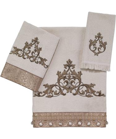 Avanti Linens Monaco Ivory Fingertip Towel - Luxurious Bathroom Accessory - Buy Online on GoSupps.com