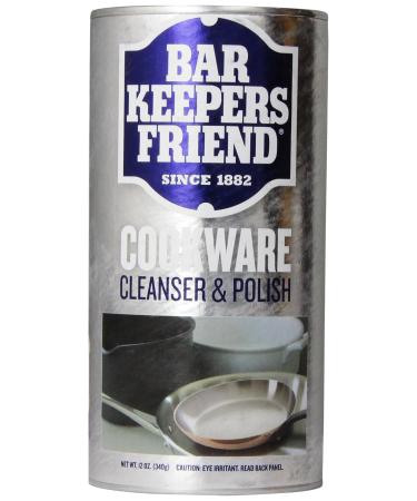 BAR KEEPERS FRIEND Cookware Cleanser and Polish Powder 12 Ounce Each Can 2 Pack'