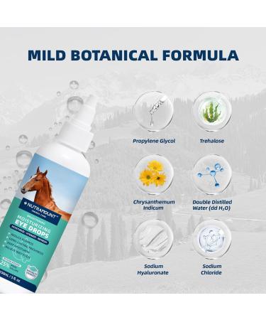Nutramount Moisturizing Eye Drops for Horses and Ponies 150ML/5 fl. oz Dry Eye Relief Twin Bottle Set - Buy Online on GoSupps.com