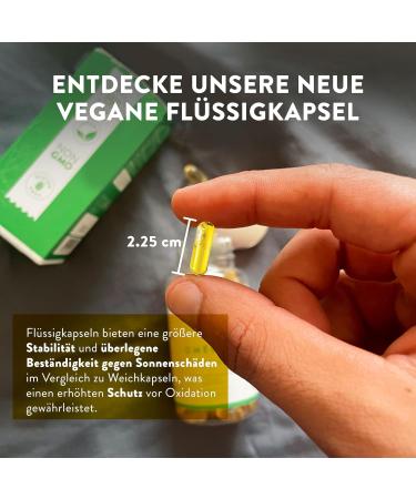 Omega 3 Vegan Capsules 1500mg | 90 Algae Oil Capsules | 300 EPA & 600 DHA | Boost Brain & Visual Power - Buy Online on GoSupps.com