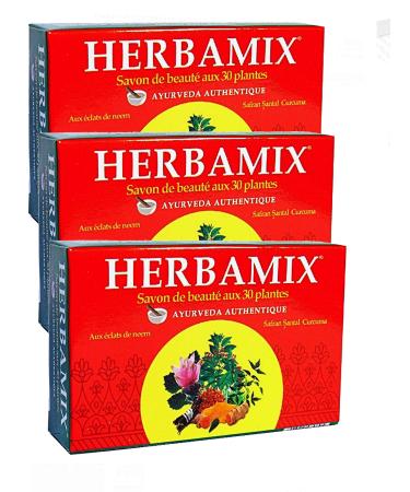 Kerala HERBAMIX Beauty soap with 30 plants 3 x 125 GRS