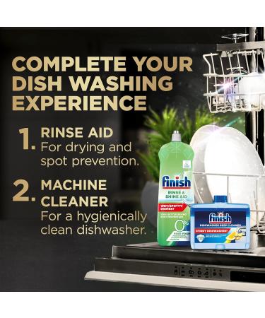 Finish Ultimate Zero Tablets Bulk - 45 Dishwasher Tabs for Ultimate Clean and Diamond Shine - Lemon Scented, 45 Count - Buy Online on GoSupps.com