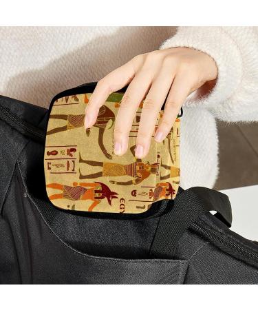 GIAPB Period Bag - Ancient Egyptian Tribal Art Sanitary Napkin Storage & Makeup Pouch Color 3567 - Buy Online on GoSupps.com