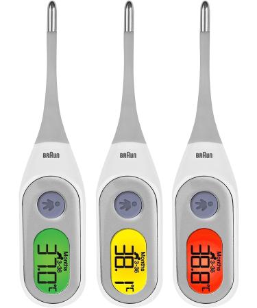 Braun No Touch + forehead thermometer BNT300 & Digital StickThermometer with Age Precision PRT2000 BNT300 + StickThermometer PRT2000 - Buy Online on GoSupps.com