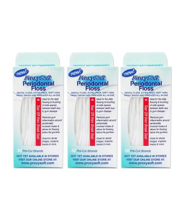 Pack of 3 Thornton Proxysoft Periodontal Floss 50 pieces (3x 50 pieces)
