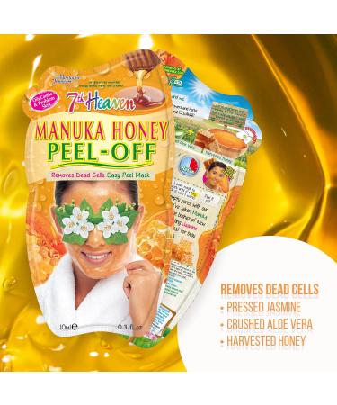 7th Heaven Peel Off Face Mask Gift Set - Tea Tree, Manuka Honey, Black Seaweed, Green Tea - 5 Masks for Cleansing & Hydration - Buy Online on GoSupps.com
