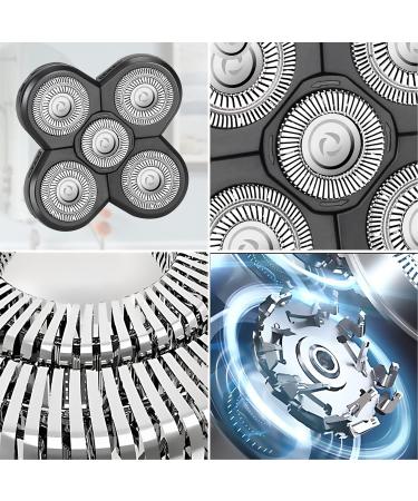 2PC 5D Electric Shaver Replacement Heads for Men - Razor Head Shavers for Bald & Face - Beard Cutter with Brush Accessories - Buy Online on GoSupps.com