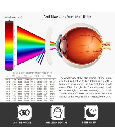 Mini Metal Blue Light Blocking Reading Glasses - Stainless Steel Frame (Black) | Anti Blue Light Filter | 1.5 Dioptres - Unisex - Buy Online on GoSupps.com