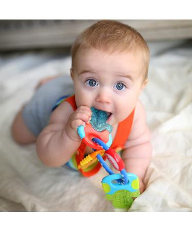 Nuby IcyBite Keys Teether - Soothing Blue Teether for 3+ Months - Buy Online on GoSupps.com