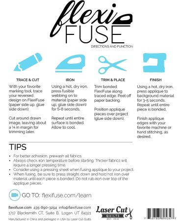 FlexiFuse Lightweight Fusible Web for Applique - 10 Sheets (8 x 10.5) - Buy Online on GoSupps.com