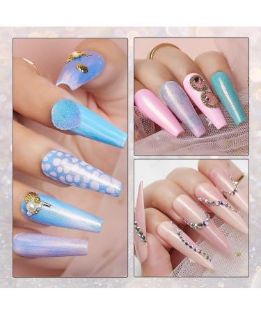 Makartt Glitter Gel Top Coat - 10ml No Wipe Pearl Nail Polish for Mermaid Shiny Finish - Long Lasting UV Gel Top for Acrylic Nails - Buy Online on GoSupps.com