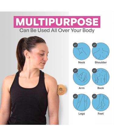 Acupoint Physical Therapy Massage Balls - Yoga Deep Tissue Massage & Trigger Point Therapy - Cork Self Myofascial Release Equipment - Buy Online on GoSupps.com
