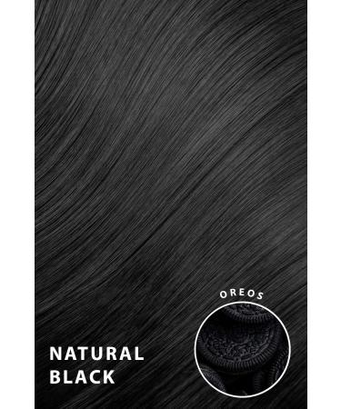 Lullabellz Super Thick Statement Straight Clip In Hair Extensions 5-Piece 26-Inch Length Natural Black - Buy Online on GoSupps.com
