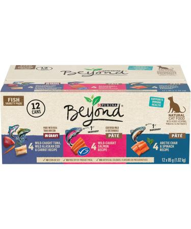 Beyond Grain Free Natural Wet Cat Food Poultry & Fish Variety Pack | 24 Cans (85g) Wet Cat Food + Wet Cat Food 12 Pack - Buy Online on GoSupps.com