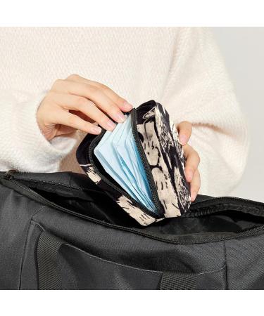 MuooouM Women's Storage Bag - Abstract Peacock Blue Portable Period Pocket for Menstrual Cup & Breastfeeding - Stylish & Practical Solution for Teens & Girls - Buy Online on GoSupps.com