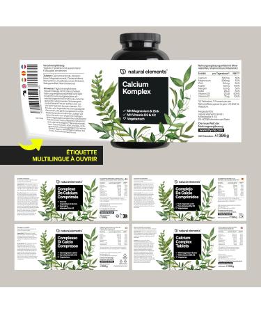 Calcium Magn sium Zinc Vitamine D3 K2 (MK7) 360 Comprim s pour 1 An Hautement Dos avec Cuivre S l nium et Mangan se Pour les Os Syst me Immunitare & Muscles Sans Additifs Test en Laboratoire - Buy Online on GoSupps.com