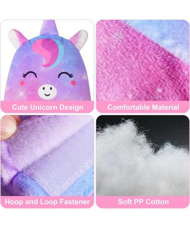 Unicorn Castle Seatbelt Pillow - Kids Car Seat Head Support & Strap Cover in Blue Purple - Buy Online on GoSupps.com
