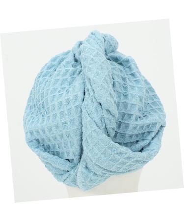 Zerodeko Quick Drying Shower Cap Towel - Absorbent Hair Drying Turban for Women - Large Blue Hair Towel (65x25cm) - Perfect for Fast Hair Drying - Buy Online on GoSupps.com