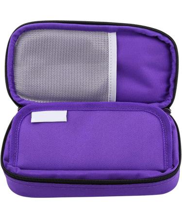 Diabetic Bag Insulin Case Organizer Portable Diabetic Organizer Cooler Bag Cooler Case Waterproof Cold Insulation Package For Traveling(Purple) - Buy Online on GoSupps.com