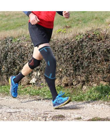 Adjustable Knee Wrap Compression Sleeve | Non-Slip Knee Support for Runners Basketball & Volleyball | XL Knee Braces for Men & Women - Buy Online on GoSupps.com