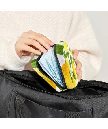 Women's Bonds Storage Pocket Stillpad - Watercolor Lemon Portable Period Kit Bag | Feminine Product Organizer - Buy Online on GoSupps.com
