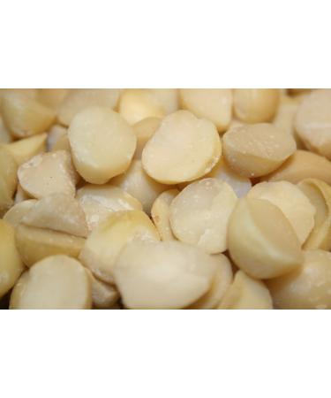 Bayside Candy Macadamia Nuts Raw Unsalted Halves and Pieces,2Lbs