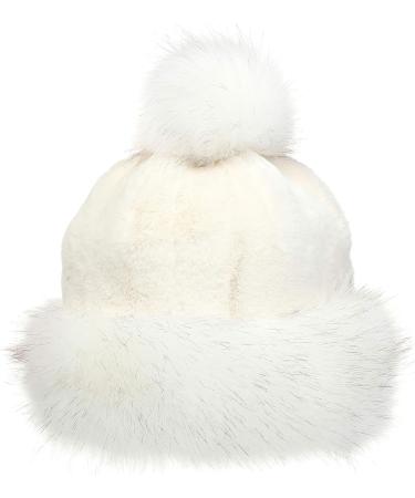 LA CARRIE Women's Faux Fur Russian Cossack Hat with Pompom - Winter Ski Snow White - Buy Online on GoSupps.com