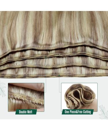 Runature Real Hair Tress Balayage Ombre Weft - Ash Blonde & Platinum Blonde Extensions 22 inch (55cm) - 100g #18/26/60 - Buy Online on GoSupps.com