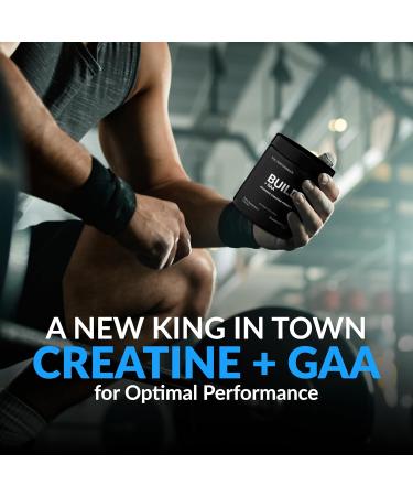 Build + GAA: Muscle Building & Recovery Supplement - Raspberry Lemonade Patent Pending Formula with Creatine Improves Strength & Performance - 30 Servings - Buy Online on GoSupps.com
