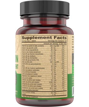 Deva Vegan Multivitamin & Mineral Supplement - Tiny Tablets (90 Ct, 2 Pack) | Plant-Based Nutrients - Buy Online on GoSupps.com